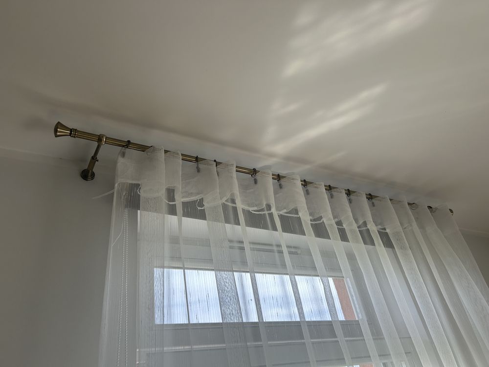 Karnisz stalowy 2 sztuki okazja! 160 cm