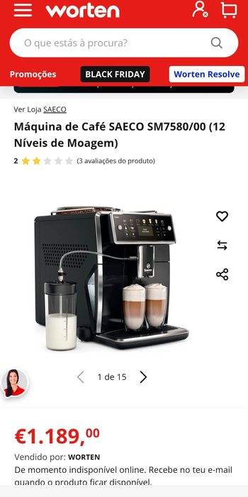 Máquina café Saeco xelsis super automática impecável