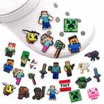 Przypinki do Crocs MINECRAFT do butów telefonu torby zestaw 20 szt