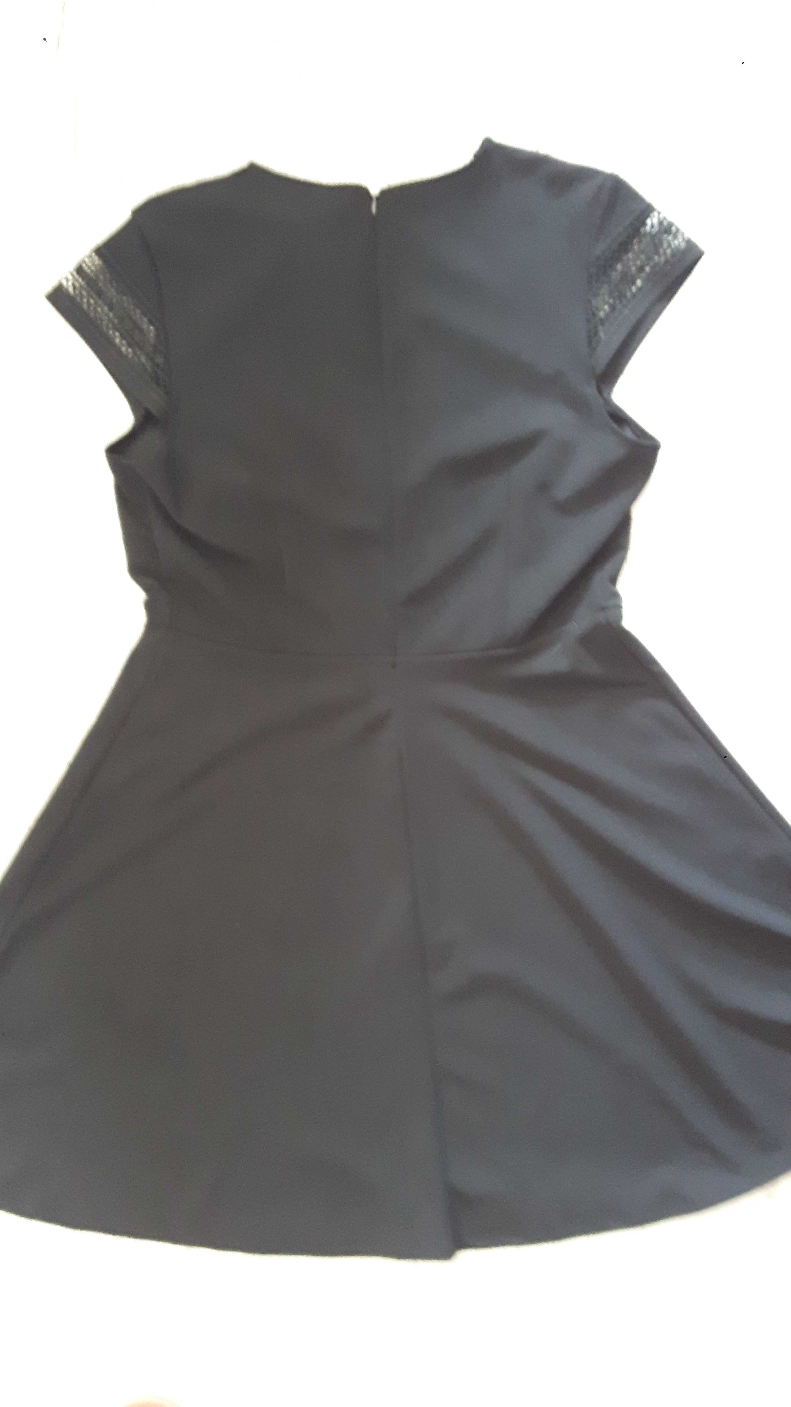 Sukienka nowa H&M czarna z haftem, r. L