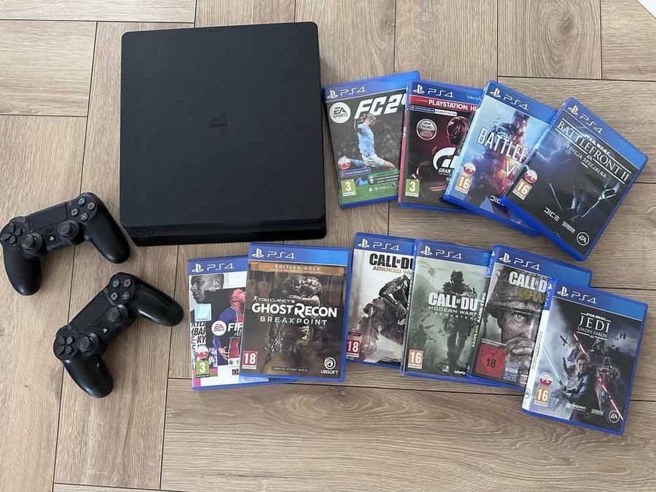 Продам PS 4 Slim с комплектом