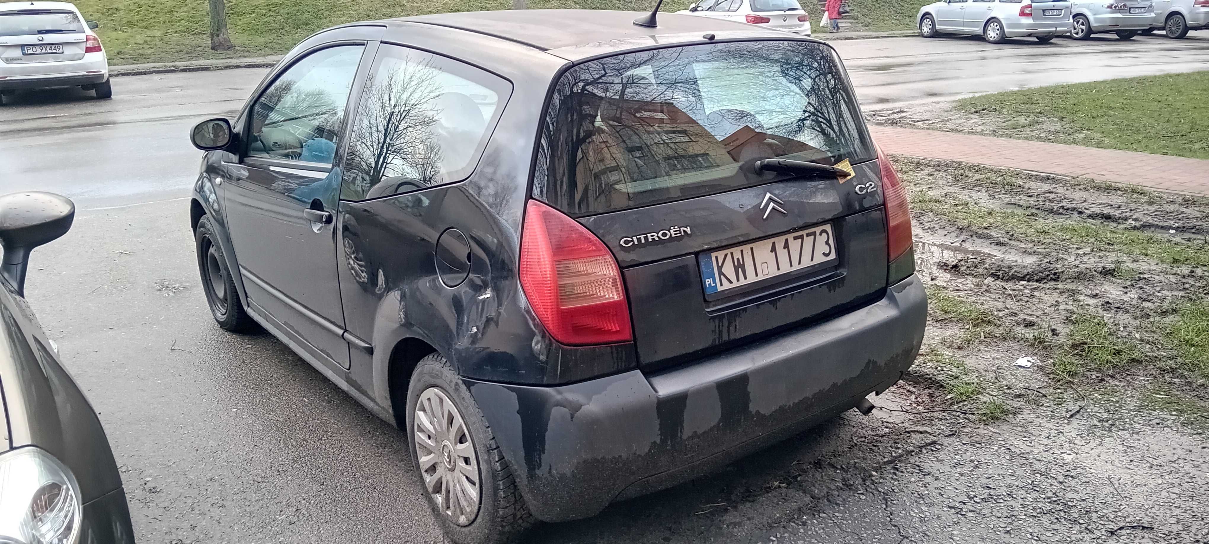 Citroen C2 - uszkodzony