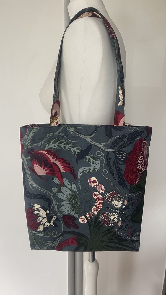 Torebka bawełniana z podszewką handmade