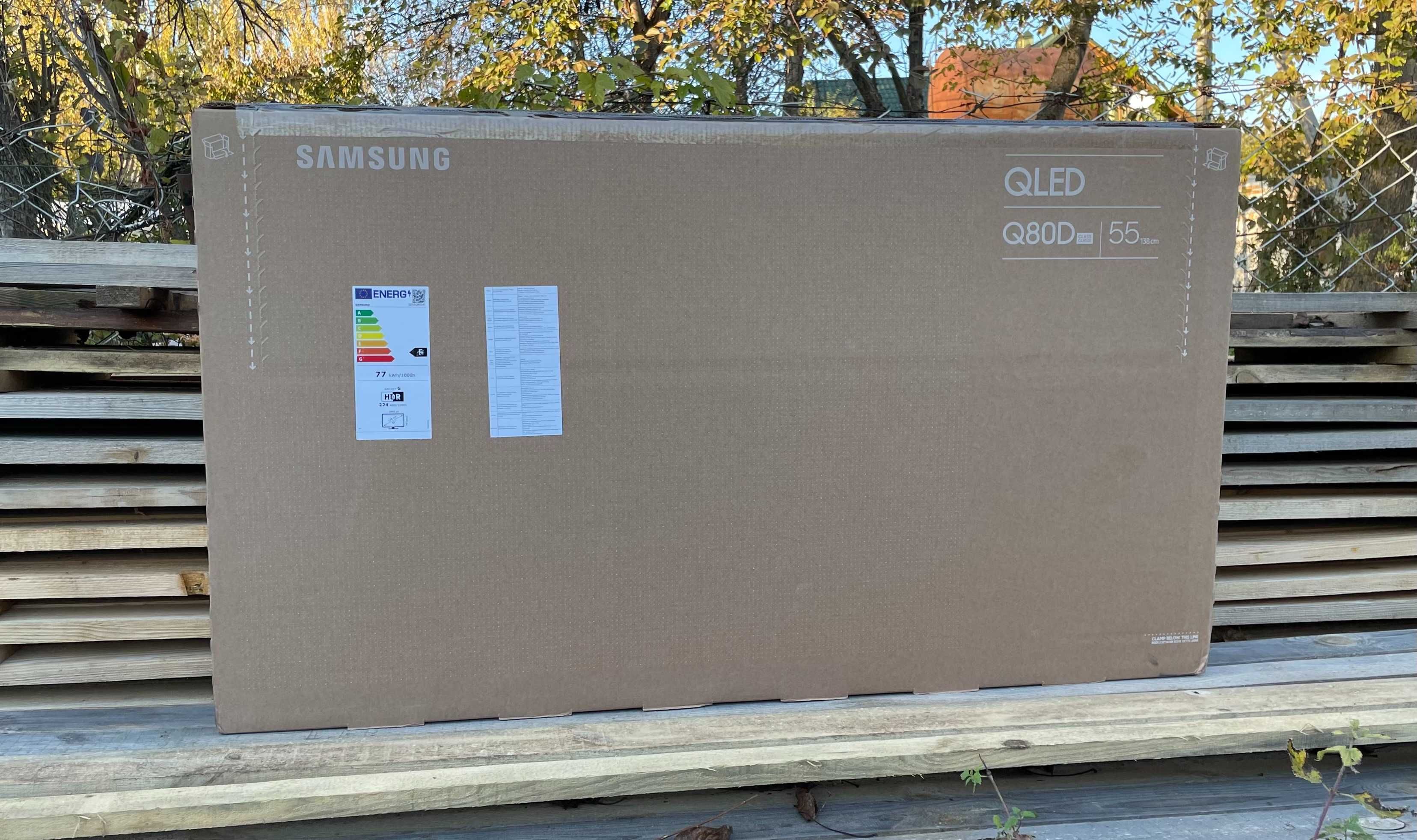 Телевізор SAMSUNG QE55Q80D QLED [ЗБІРКА ЄВРОПА] 2025 Нові! Запечатані!