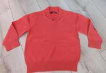Bluzka czerwony sweter z długim rękawem George rozm 92/98cm