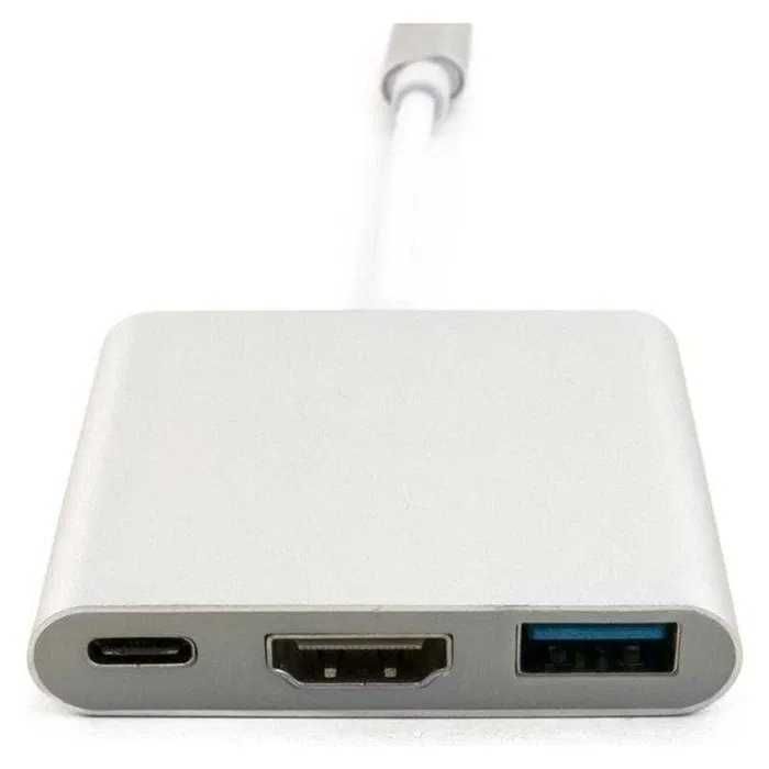 Адаптер USB Type-C – HDMI/USB 3.0/Type-C (0.15m) – ExtraDigital