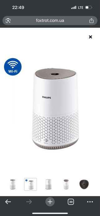 очищувач повітря philips