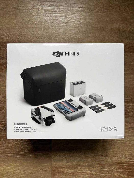 DJI Mini 3 Fly More Combo (DJI RC) Wideo 4K HDR