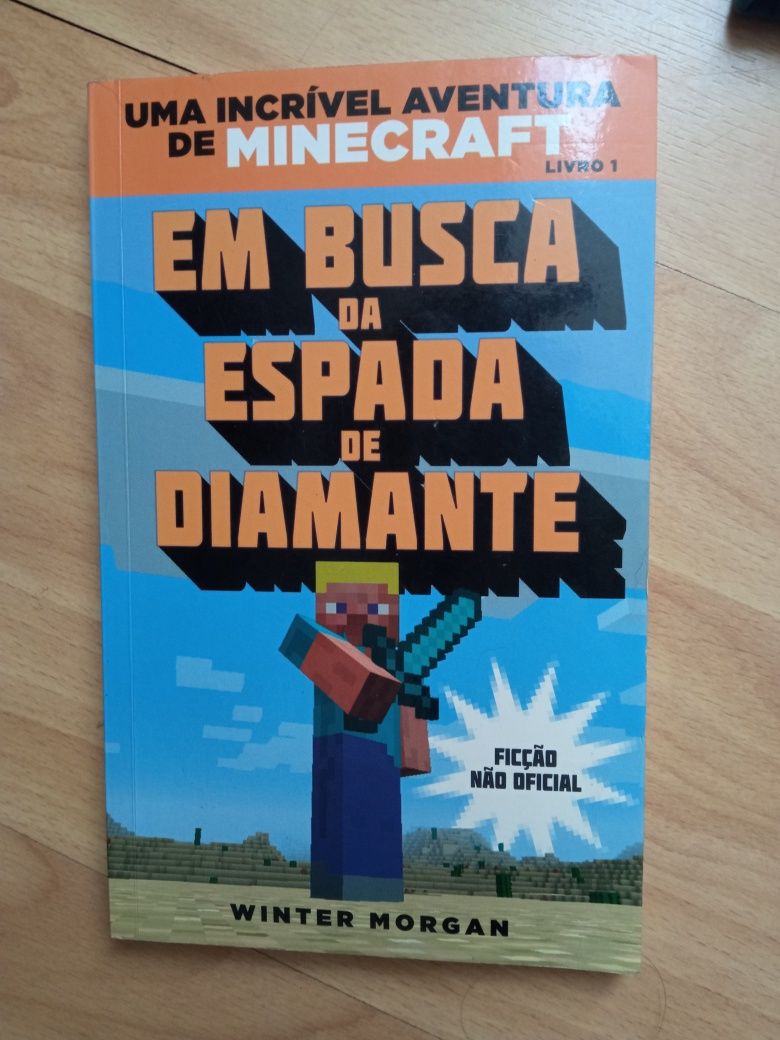 Livro Minecraft Em busca da espada...