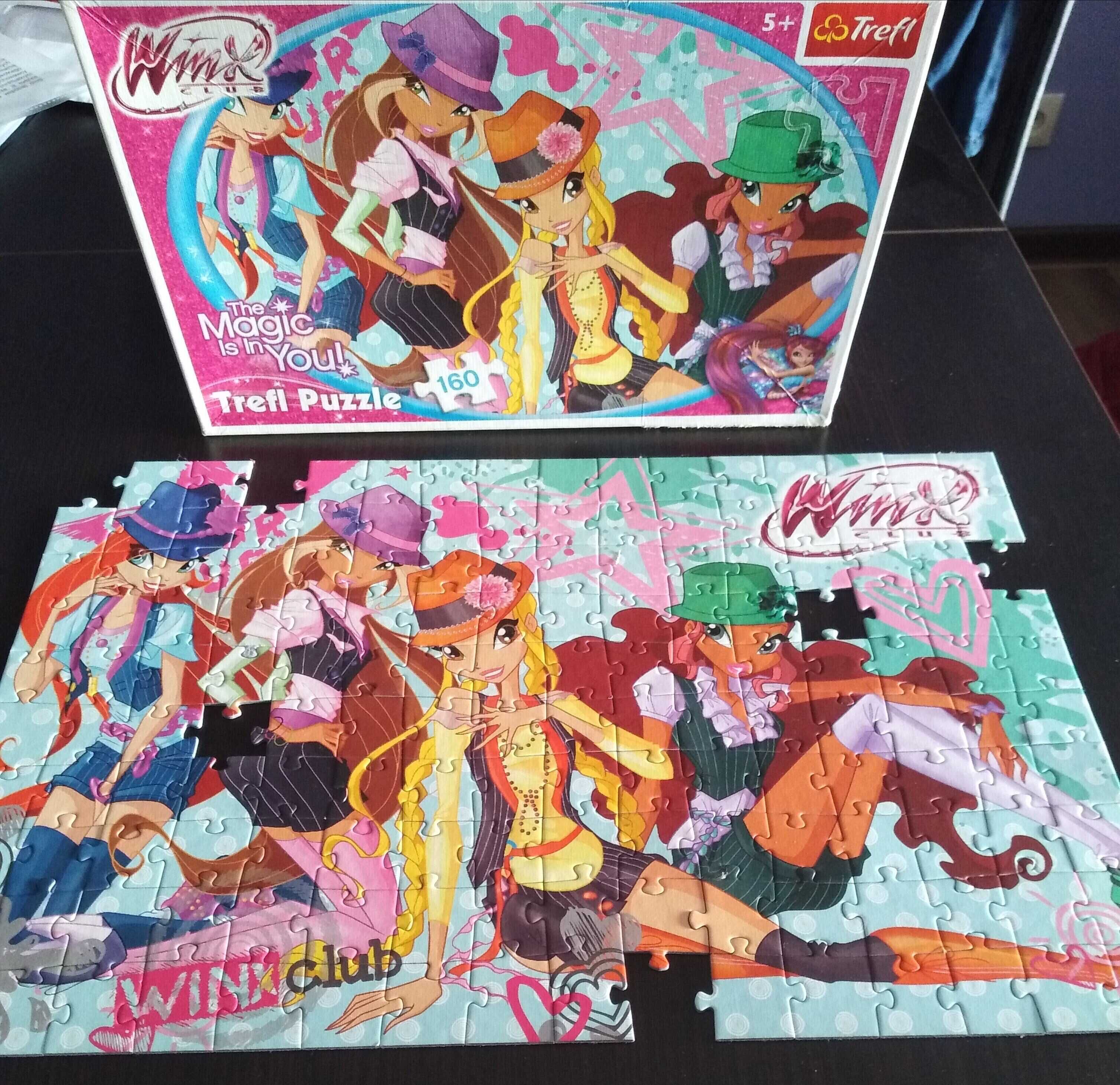 Puzzle Winx Club 160 elementów, niekompletne