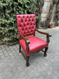 Antyczne Krzesło Fotel Krzeslo do Biurka Lwie Łapy Antyk Po Renowacji