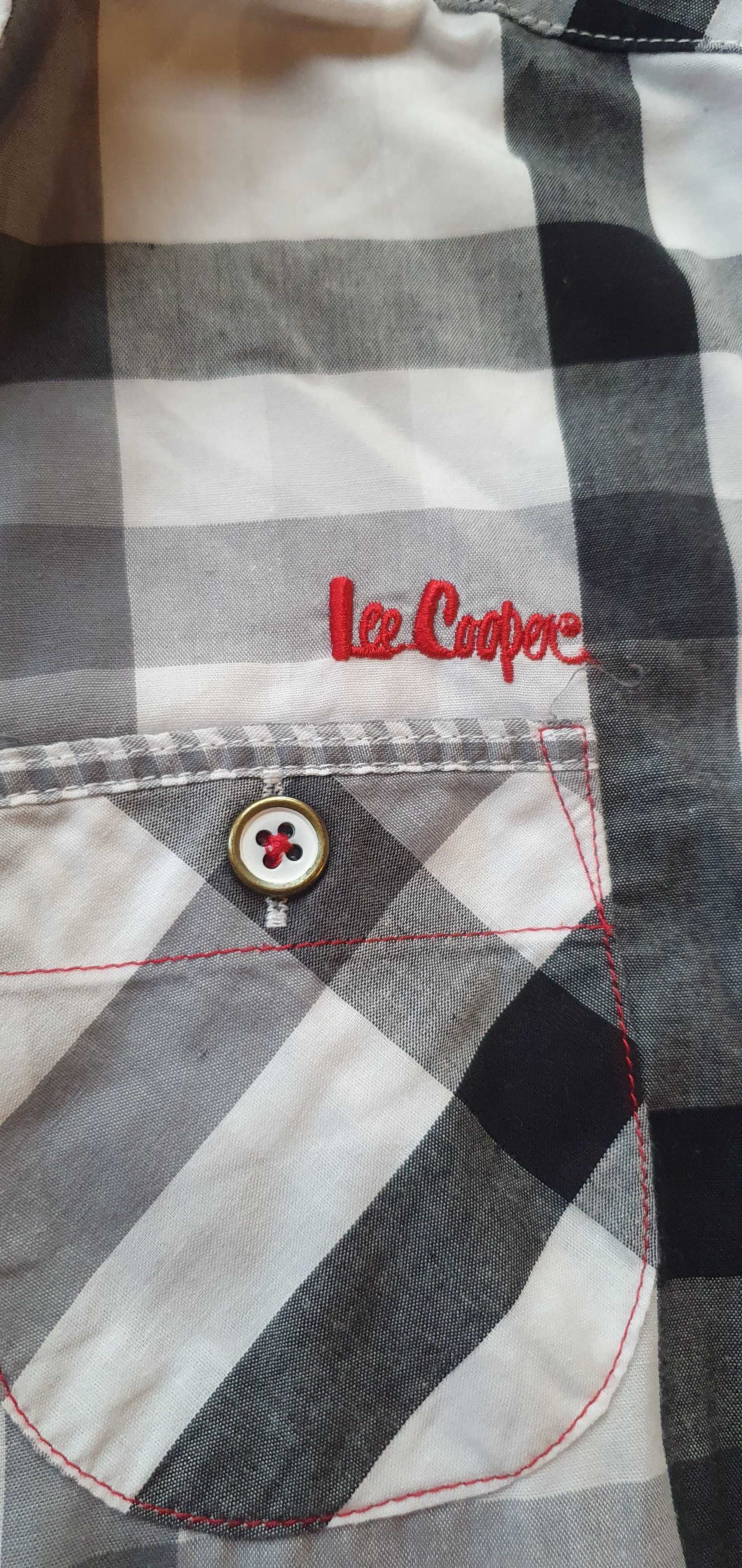 Świetna młodzieżowa koszula w kratę firmy Lee Cooper rozmiar 146cm