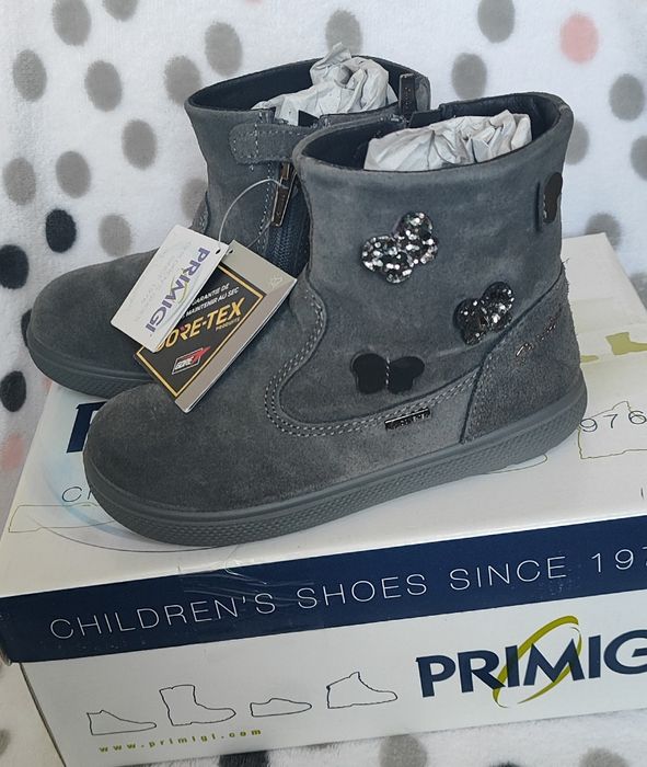 Primigi 27 nowe botki trzewiki przejściowe jesienne skóra gore-tex
