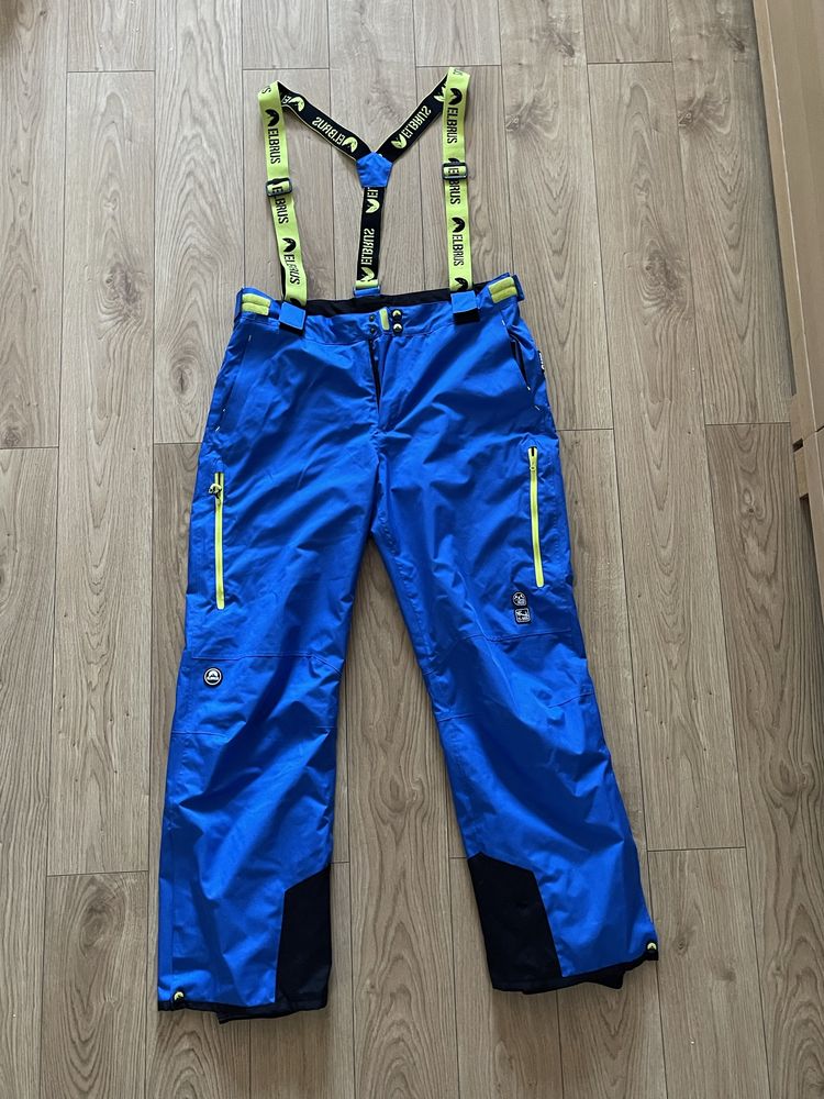 Spodnie narciarskie | Elbrus Olaf | Nautical Blue/Yellow Green