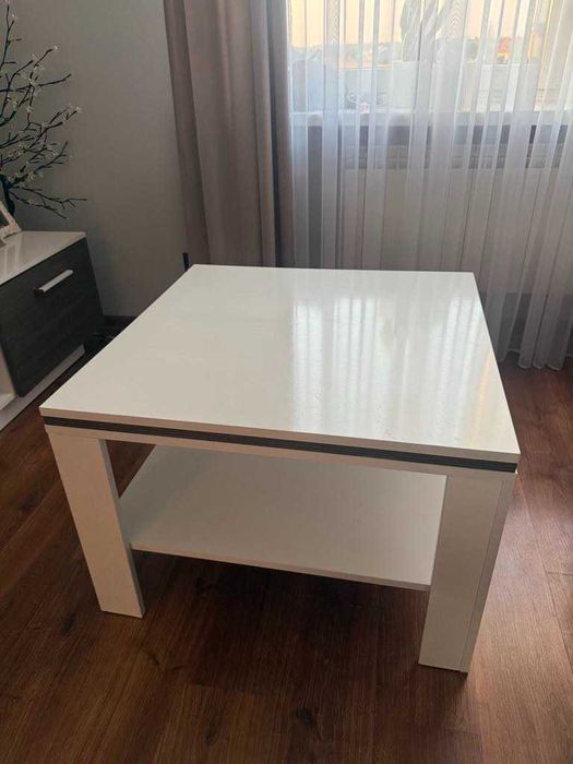 Biały Stolik kawowy/ Ława
