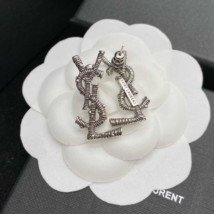 Saint Laurent YSL – Miniaturowe kolczyki z logo