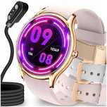 Damski smartwatch z powiadomieniami i rozmowami – 3 paski w zestawie
