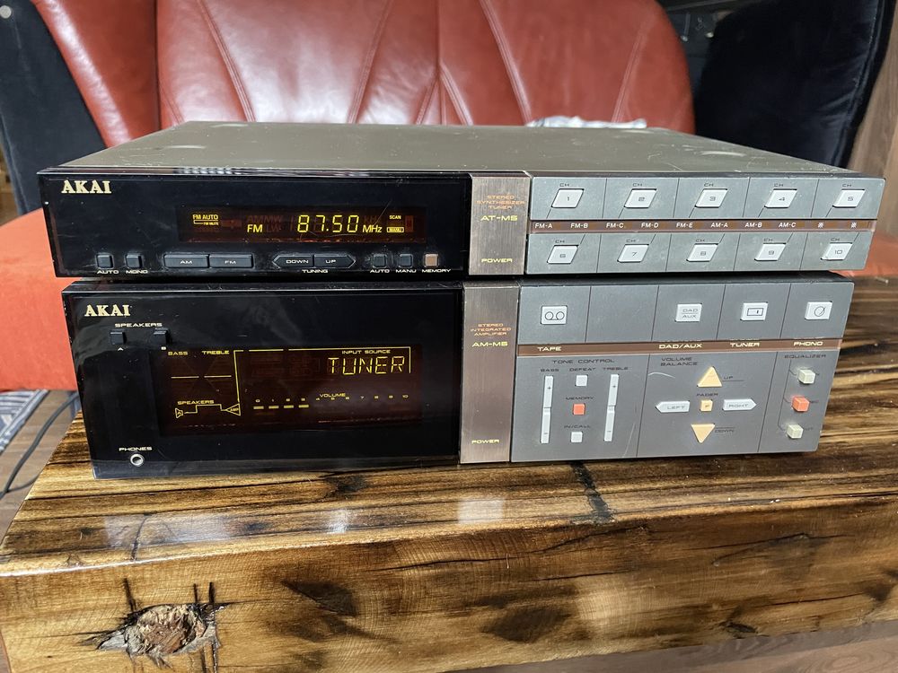 Akai Clarity AM- M5,wzmacnacz, At m5 tuner, Ap m5 gramofon, wieża Akai