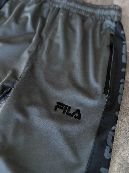 Штани Fila Grey Premium спортивні джогери з qr-code i57/JR-6