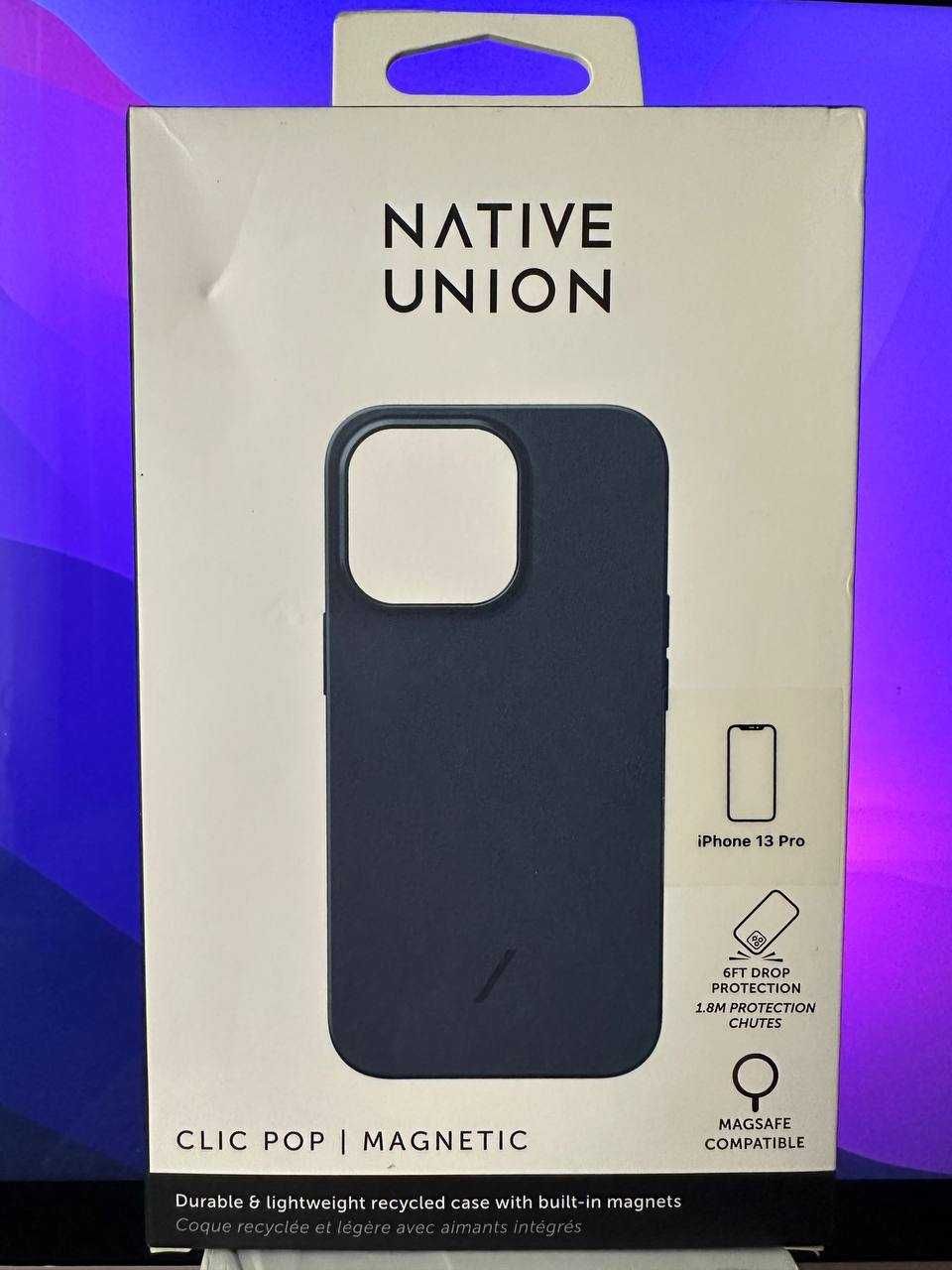 Силіконовий чохол Native Union CLIC Pop MagSafe Navy для iPhone 13 Pro