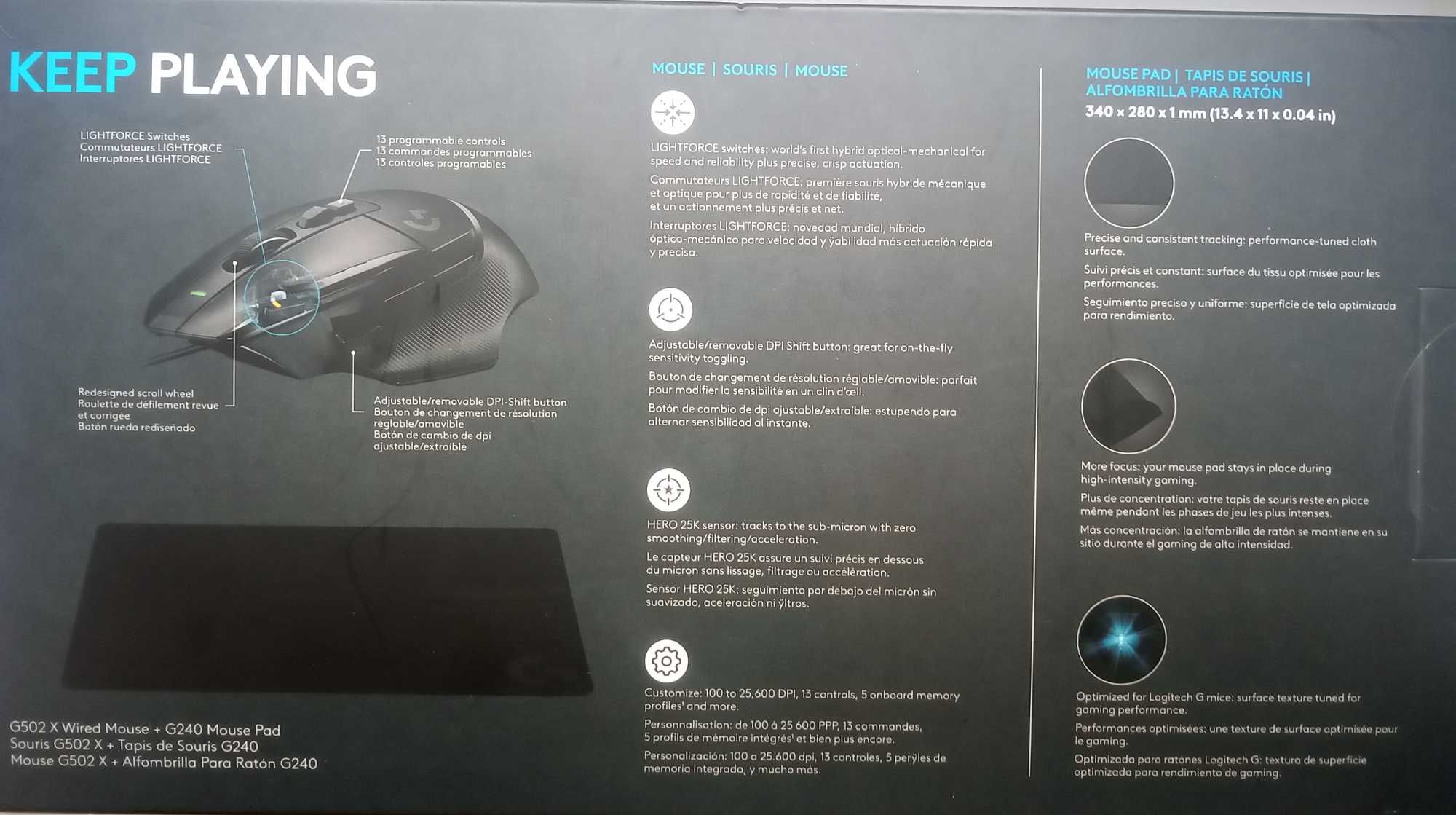Mysz Logitech G502 X