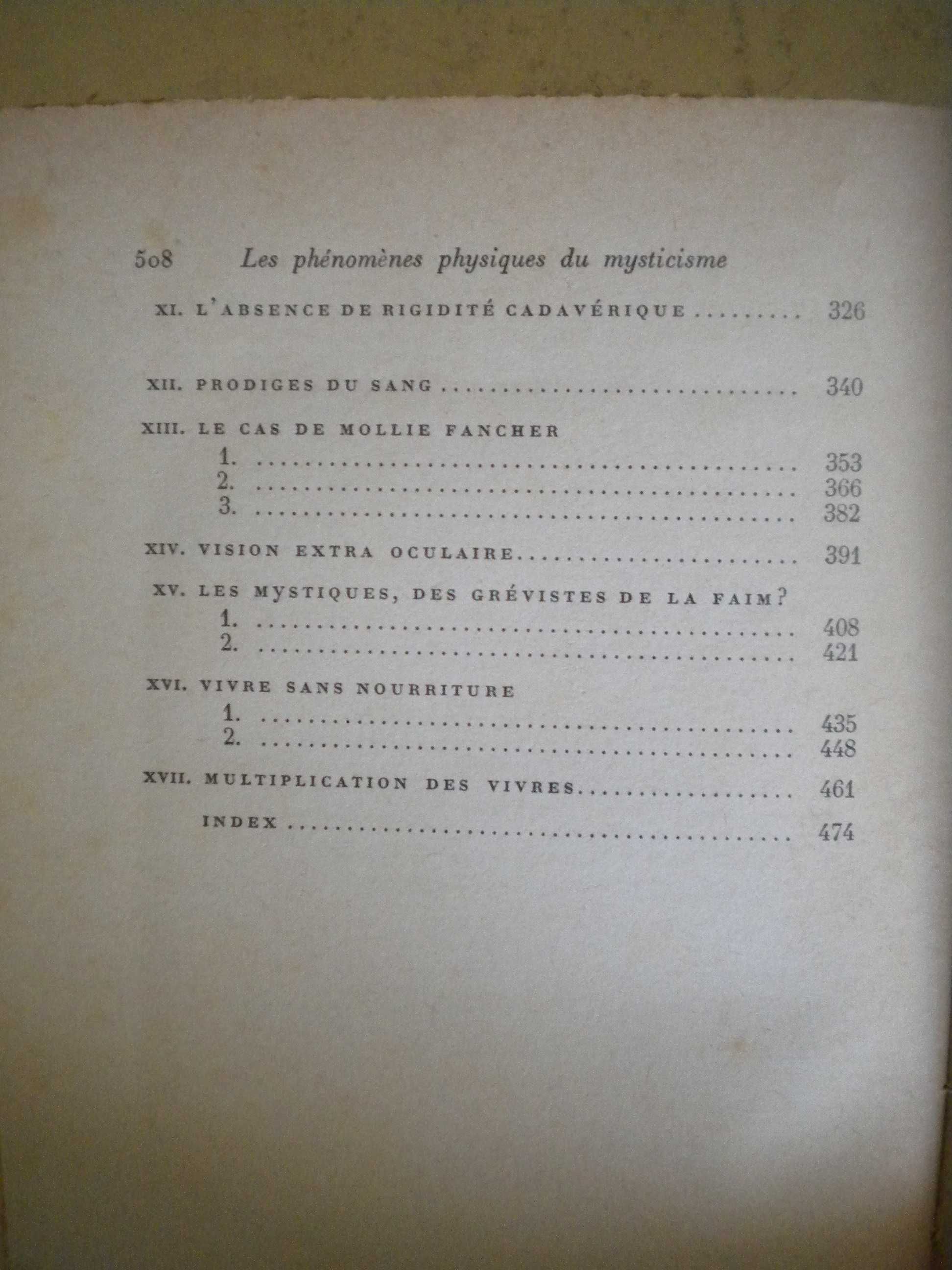 Les phénomènes physiques du mysticisme 
de Herbert Thurston, S. J.