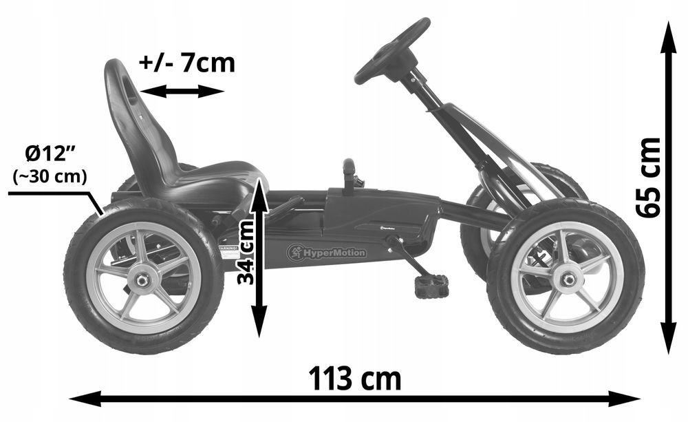 Gokart na pedaly nowy jeździk dla dzieci bez koł
