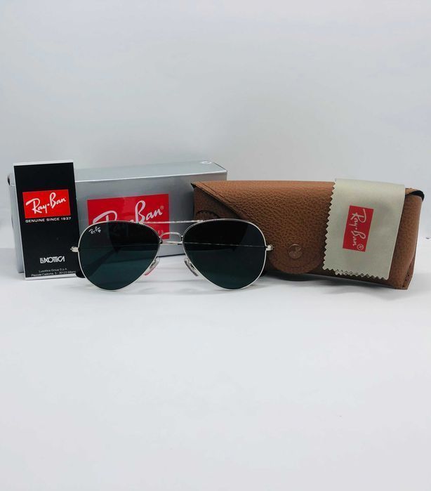 Солнцезащитные очки Ray Ban Aviator Large Metal 3025 Silver 58м стекло