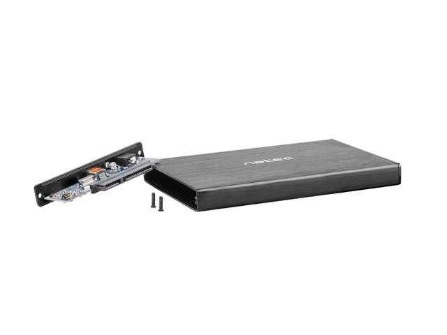 Obudowa na dysk HDD/SSD Natec RHINO Go USB 3.0 2.5" SATA czarna FV