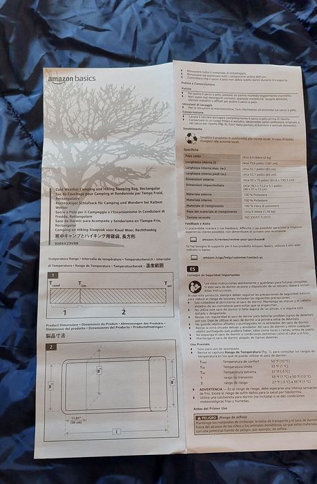 Saco cama amazon basics