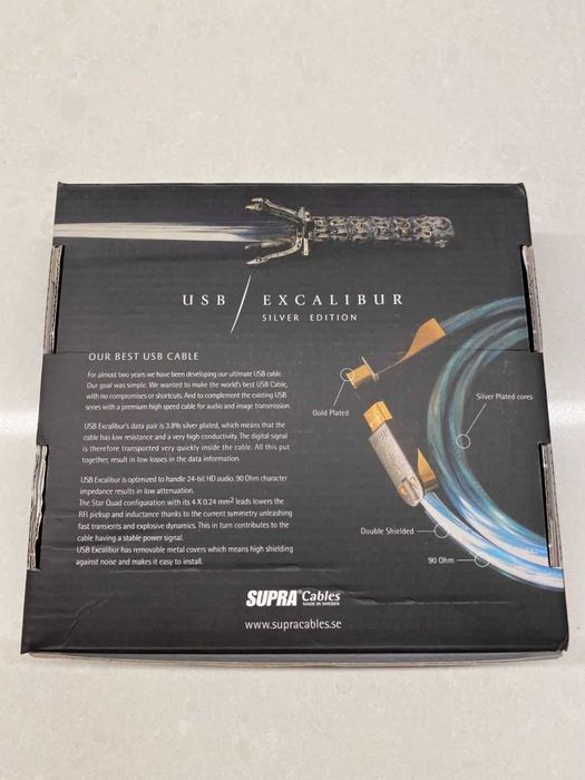 Supra EXCALIBUR AB USB 2.0 1 m