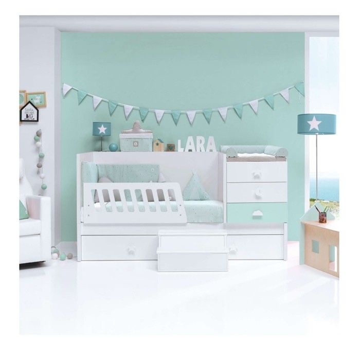 Cama convertivel Alondra Sero Bubble Grey