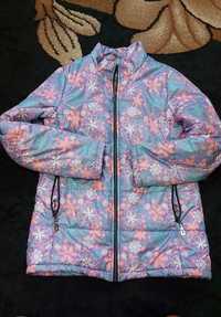 Осіння дівчача куртка, різнокольорова, розмір 152