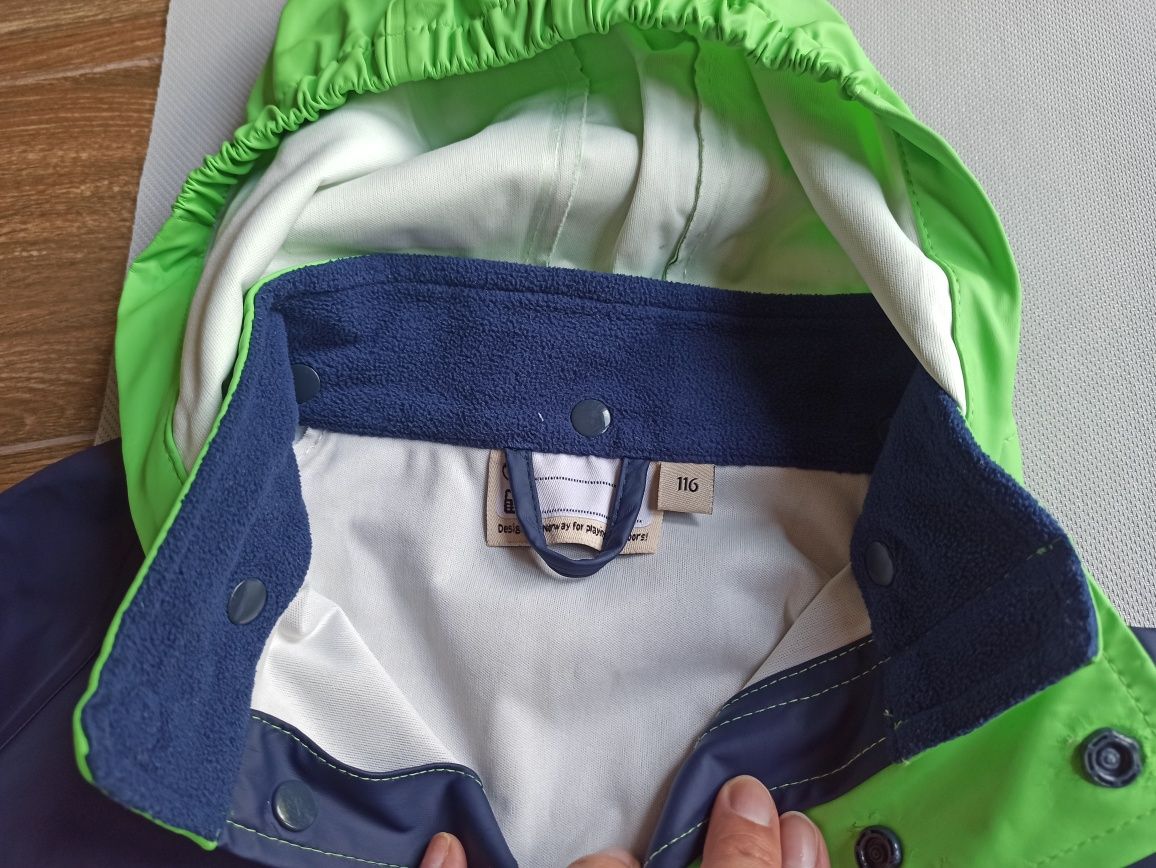 Kurka gumowana Outwear kids poliuretanowa rozmiar 122/7, kolor zielony