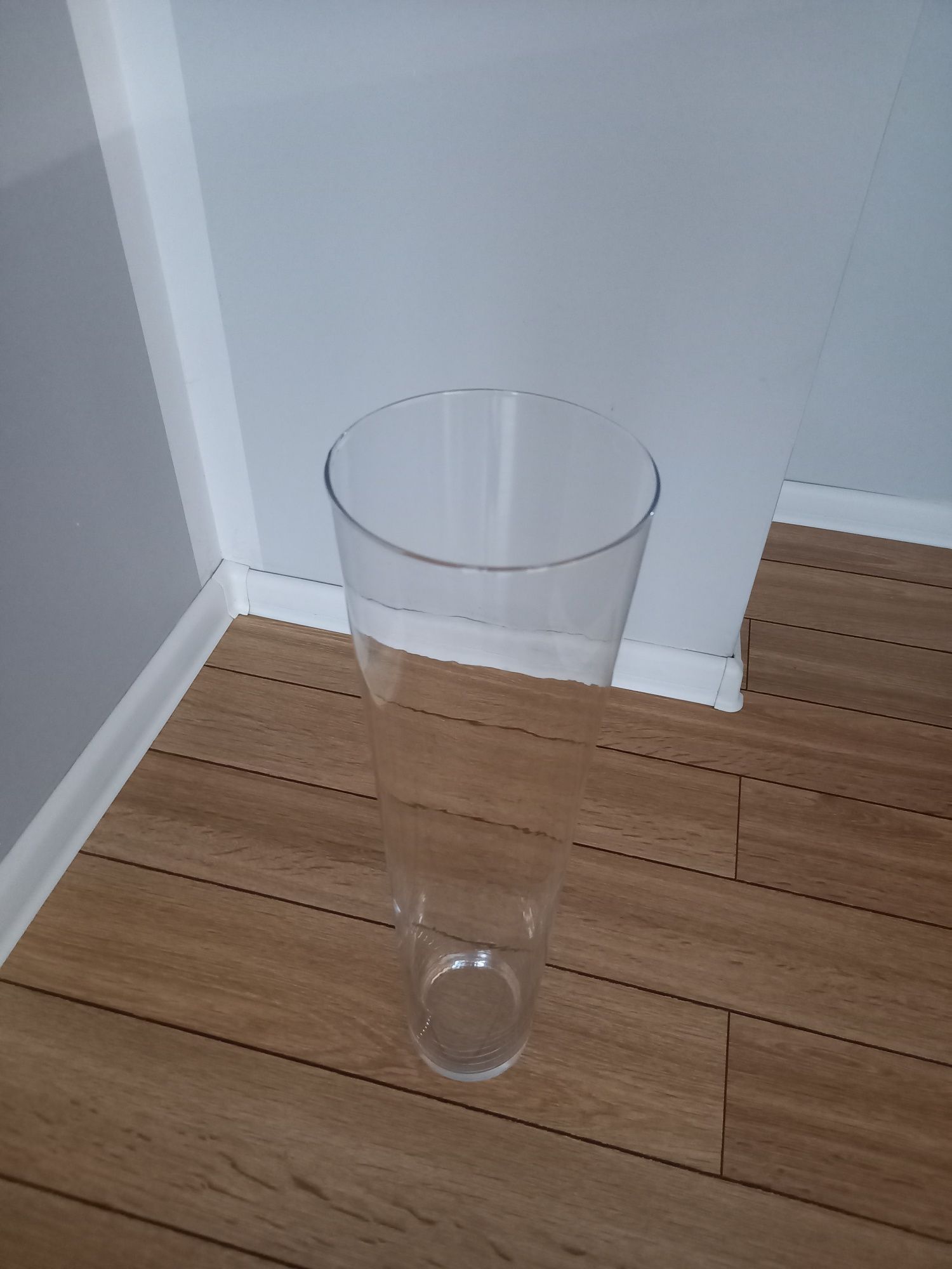 Wazon szklany wysoki 50 cm