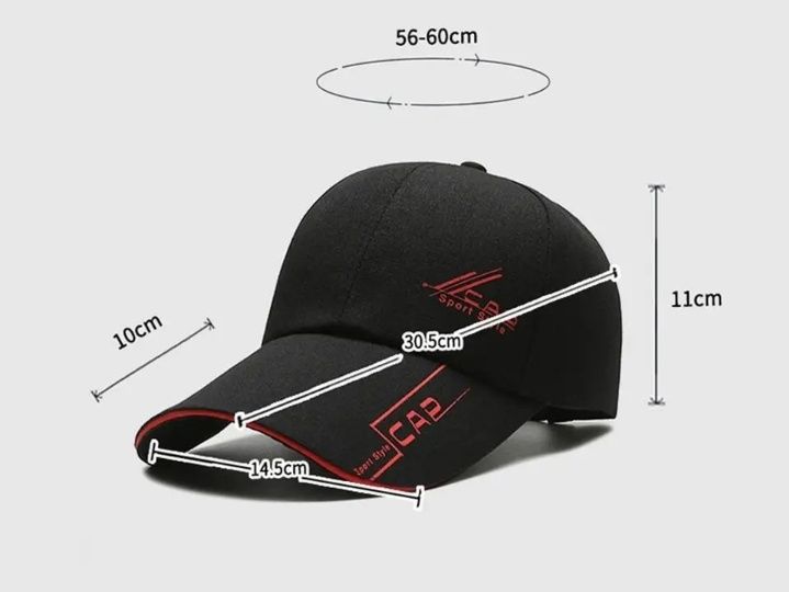 Бейсболка чорна,червона чоловіча.