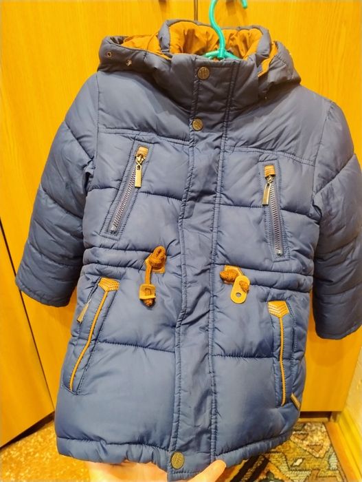 Куртка зимова 116-122 см парка, пуховик на хлопчика