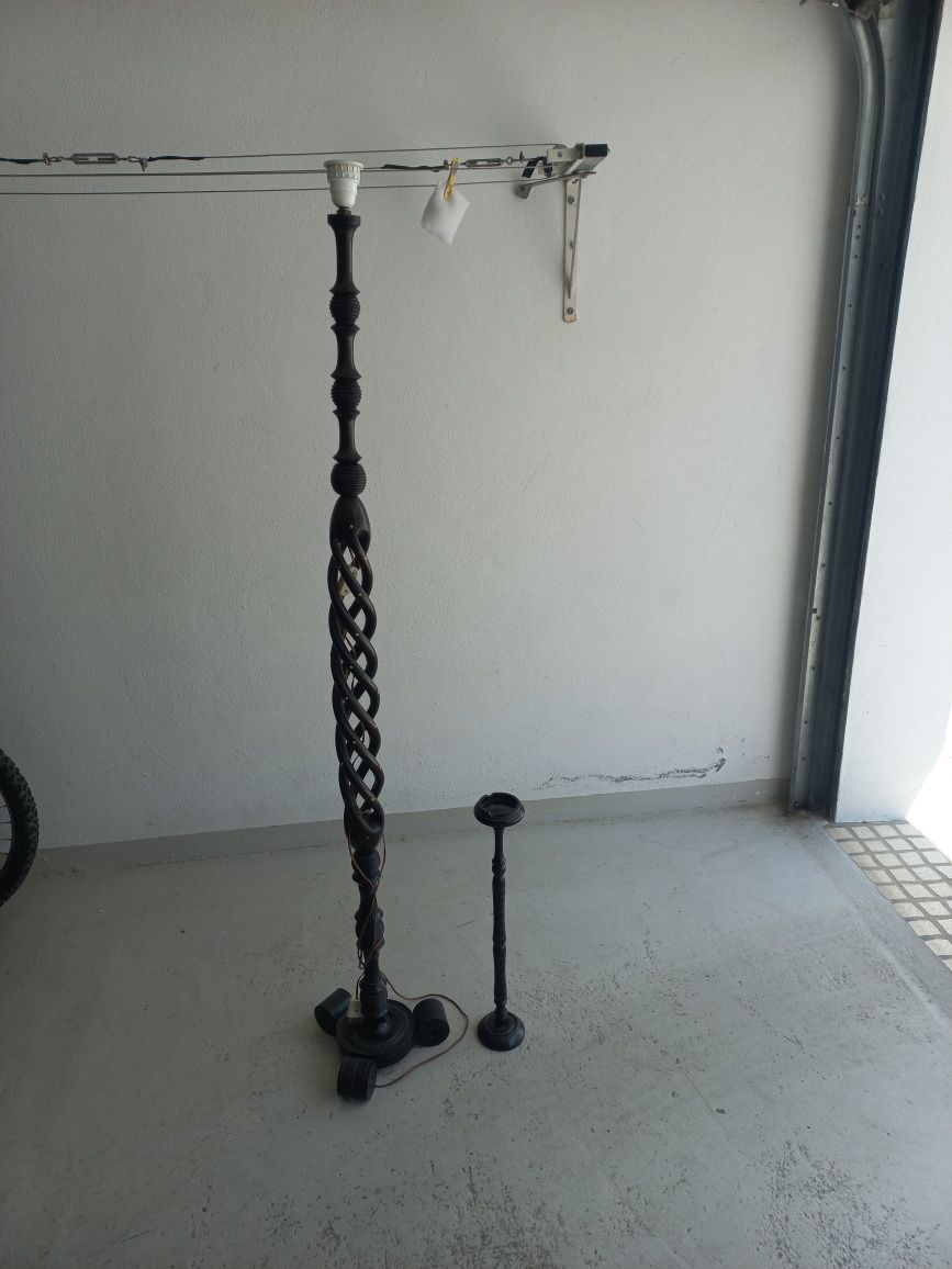 Candeeiro e cinzeiro