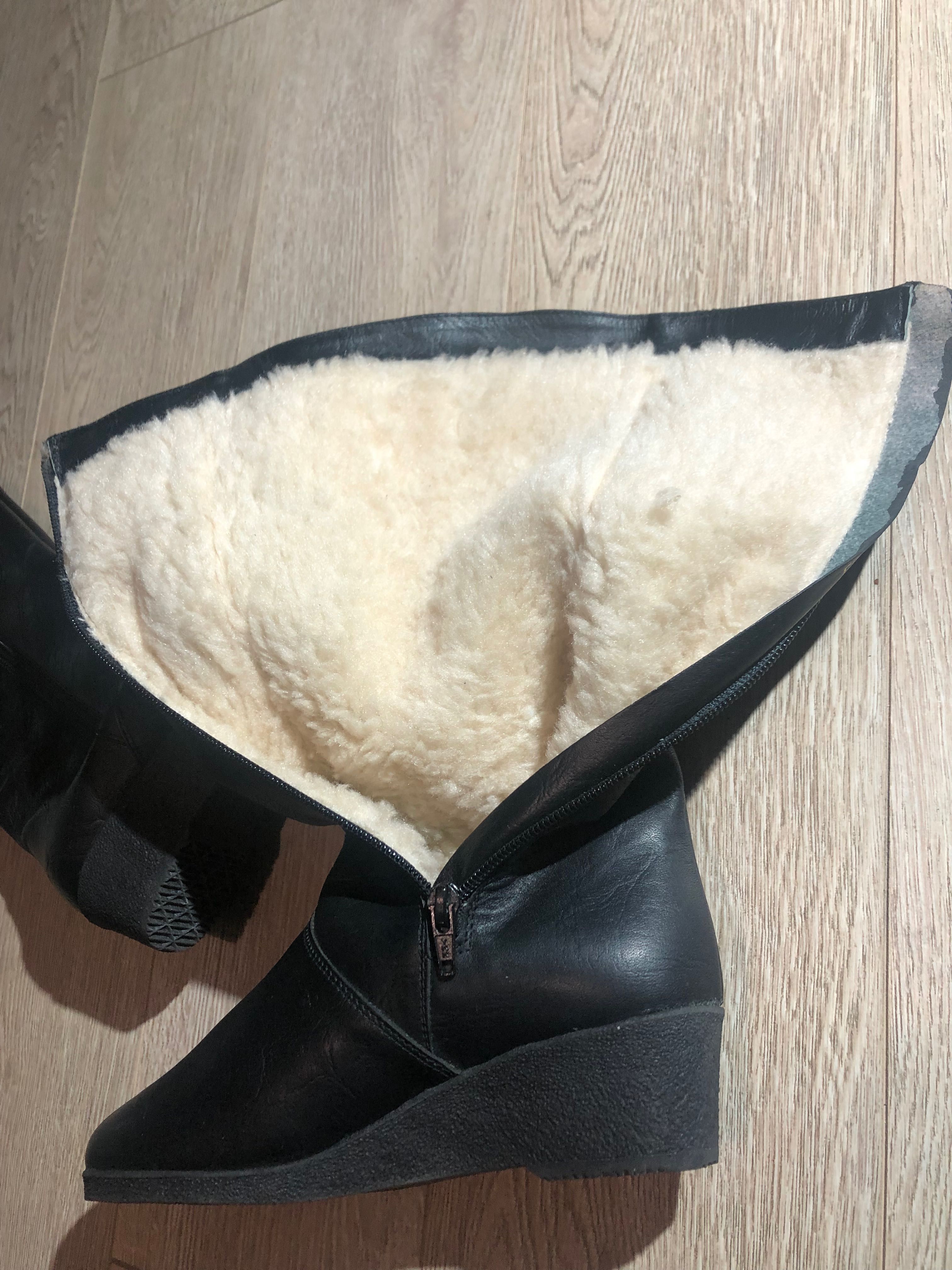 Чоботи (чобітки) жіночі шкіряні  зимові нові