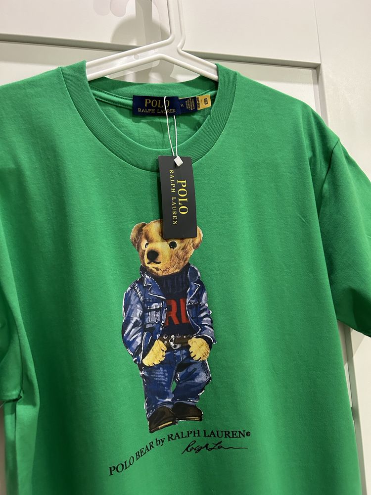 Koszulka T-Shirt Polo Bear XL Ziolona