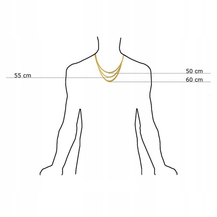 Męski Złoty Naszyjnik Z Krzyżem 925 Dla Niego Faceta Chłopaka Syna 55