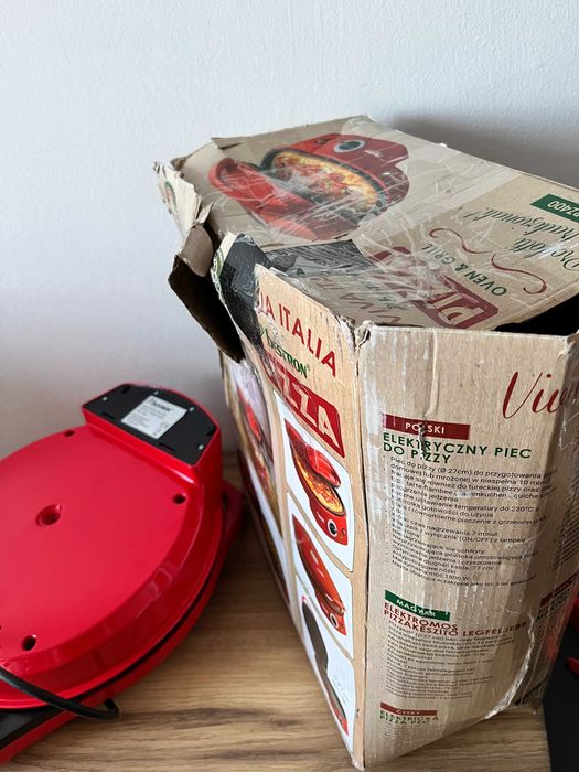 Składany grill elektryczny Bestron APZ400 czerwony 1800 W