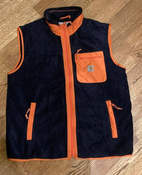 Carhartt Work In Progress WIP Prentis Vest Liner Fleece Color Block XL