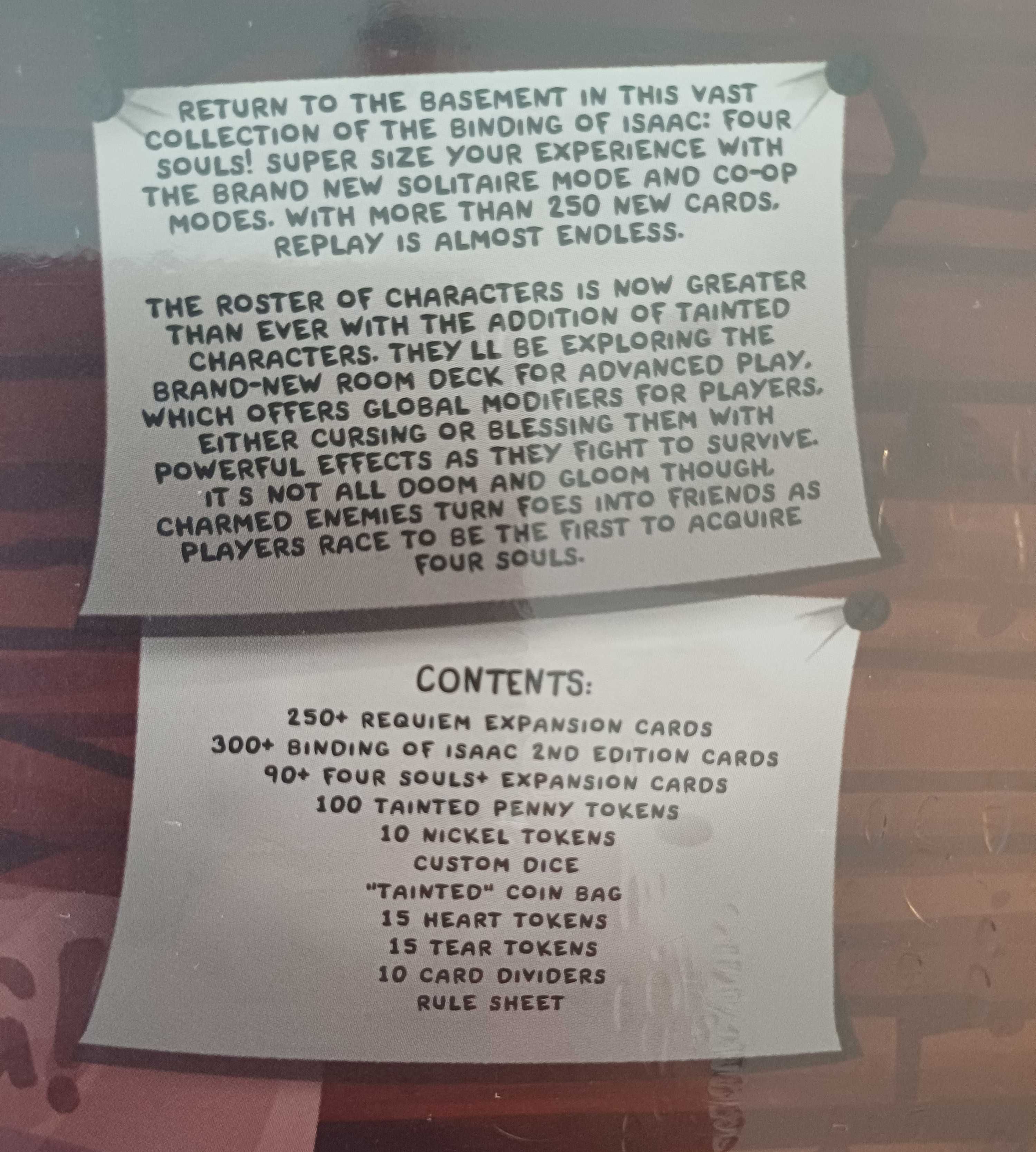 The Binding of Isaac Four Souls Ultimate Collection + 4 Booster Pack