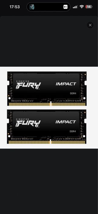 DDR4 3200MHz cl 20 sodim 32 Gb