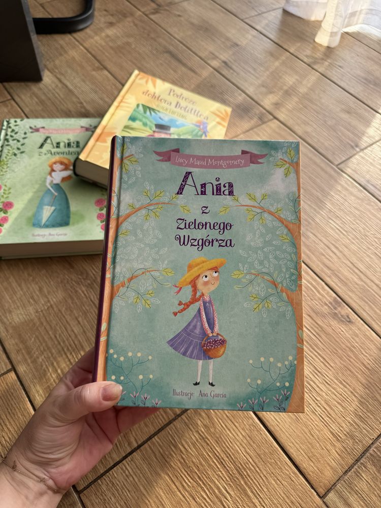 Nowa Książka Ania z Zielonego Wzgórza, twarda oprawa ilustracje