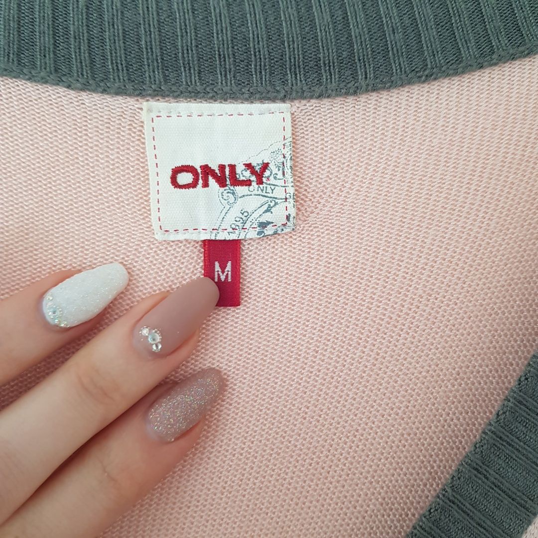 Sweterkowa only firmowa sukienka pastelowa baby roz M 38