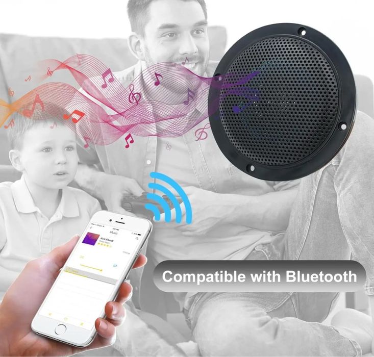 2 шт. Комплект динаміків Herdio 4" Waterproof Speaker HMS-5104 160 Вт