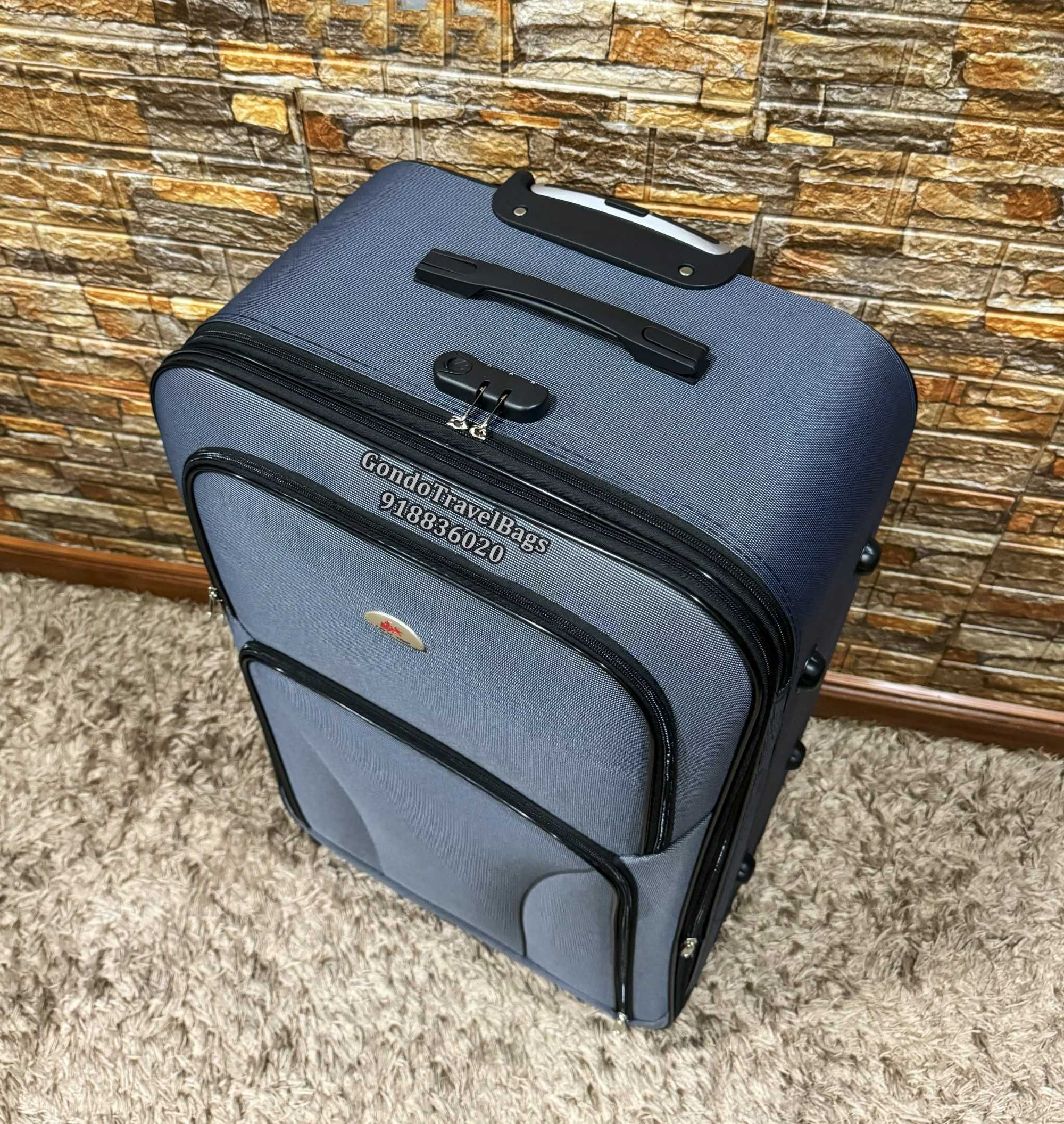 Mala Porão Extra Grande 36Kg Poliéster/Tecido - NOVAS - Trolley Viagem