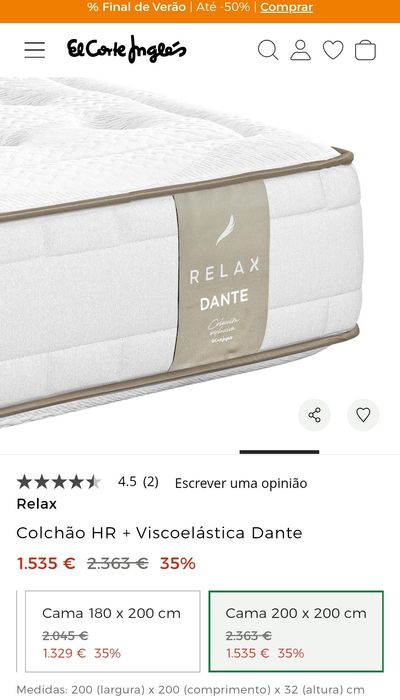Colchão Sound sleep by El corte inglês